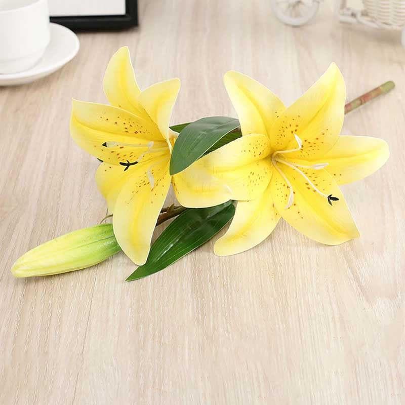 Lilium Amber Floral Sticks - Yellow